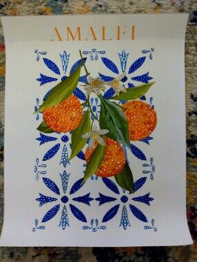 Blinged Out AMALFI Rhinestone Orange Loose Canvas